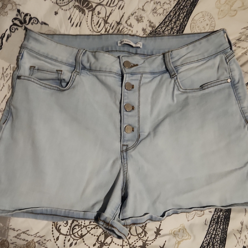 Nine West Light Blue Jean Shorts